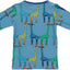 Long-sleeved blouse with giraffes