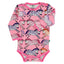 Long-sleeved bodysuit with horses