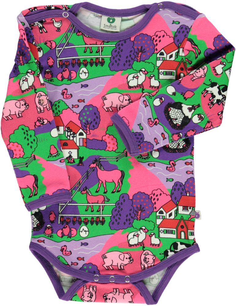 Long-sleeved farm bodysuit