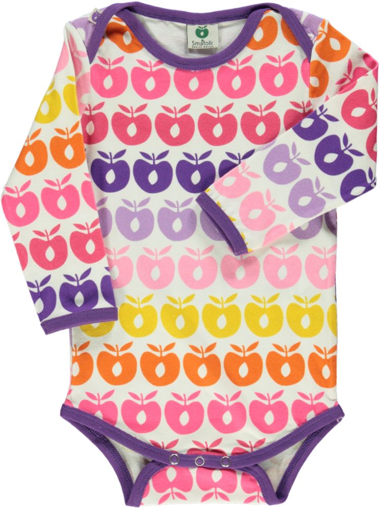 Long-sleeved body with mini apples