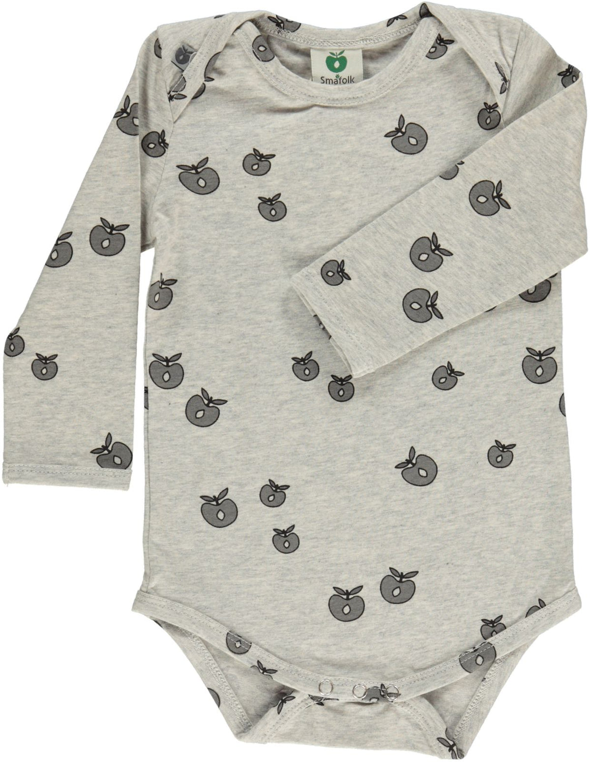 Long-sleeved bodysuit with apples
