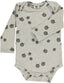 Long-sleeved bodysuit with apples