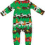 Long-sleeved all-in-one with Christmas landscape