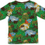 Long-sleeved blouse with forest landscape