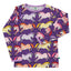 Long-sleeved blouse with horses
