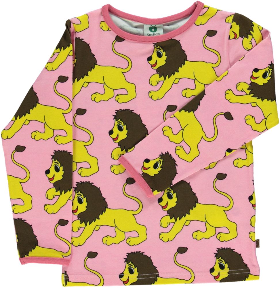 Long-sleeved blouse with lions