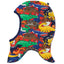 Reversible balaclava with apples and dinosaurs