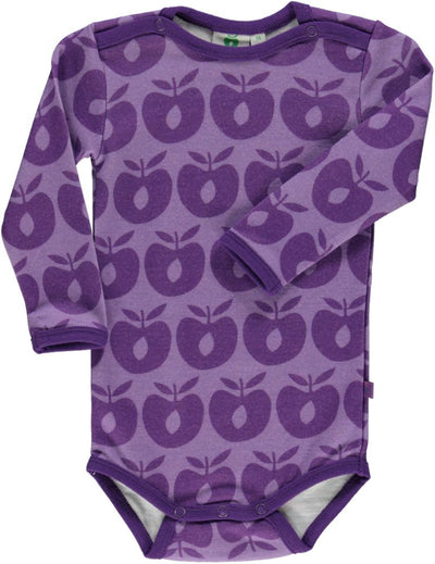 Bodysuit in wool blend with apples