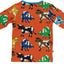 Long-sleeved blouse with cows