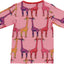 Long-sleeved blouse with giraffes