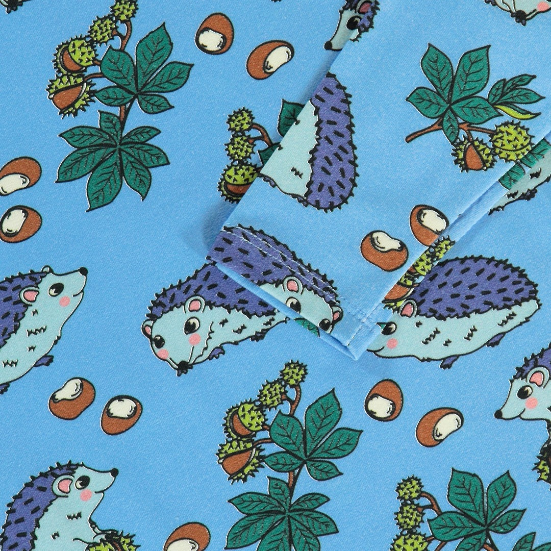 Long-sleeved hedgehog blouse