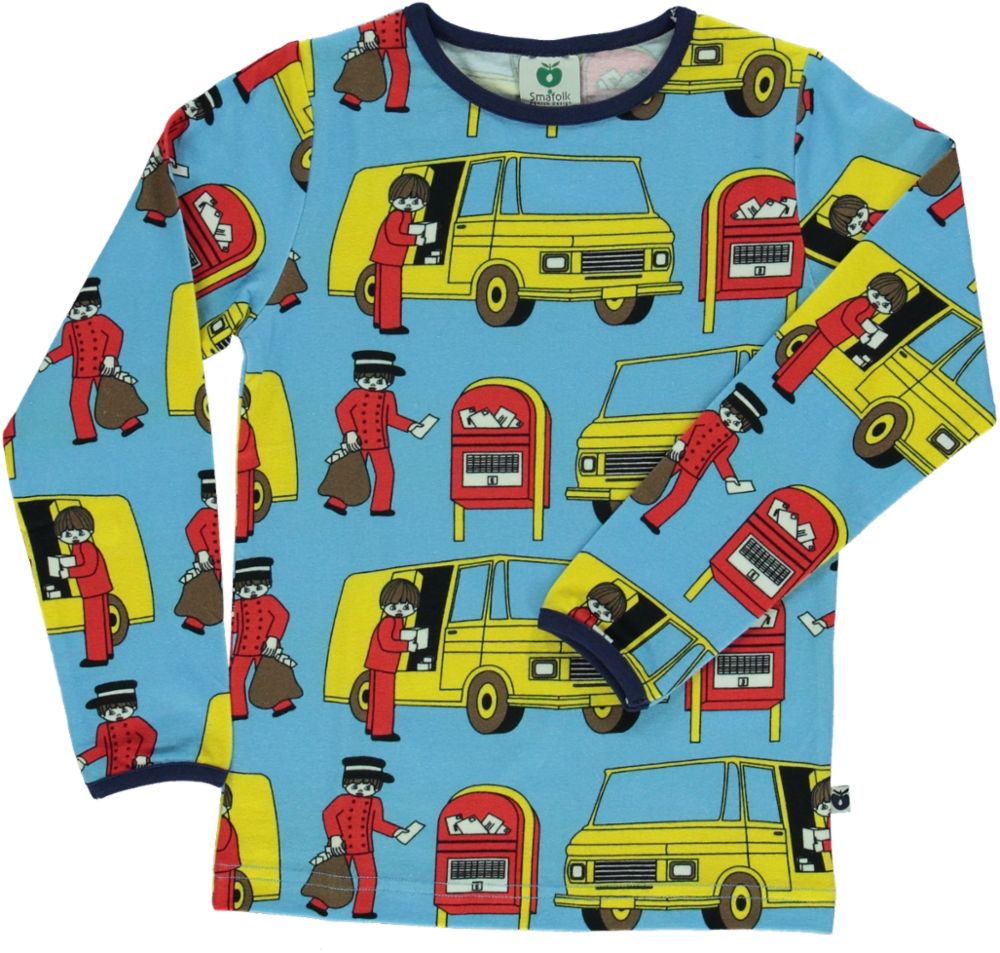 Long-sleeved blouse with mailman