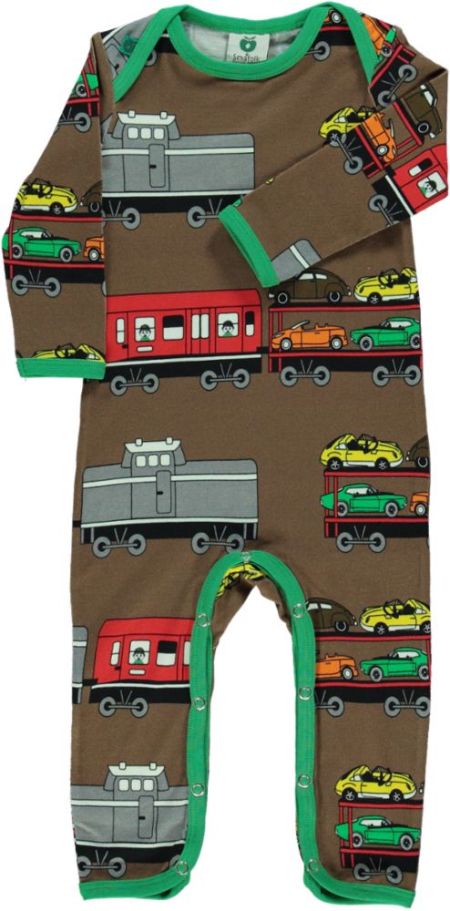 Long-sleeved jumpsuit with train