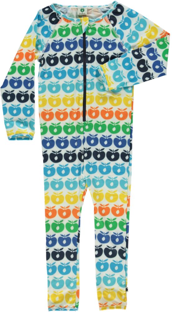 UV suit with long sleeves and retro apples
