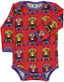 Long-sleeved bodysuit with owls