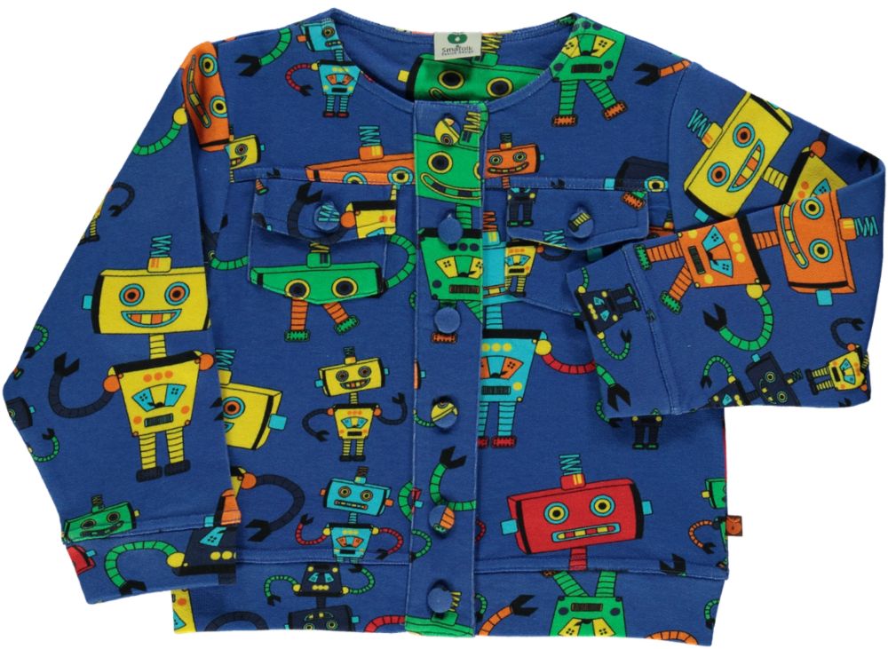Sweatshirt med robotter til børn