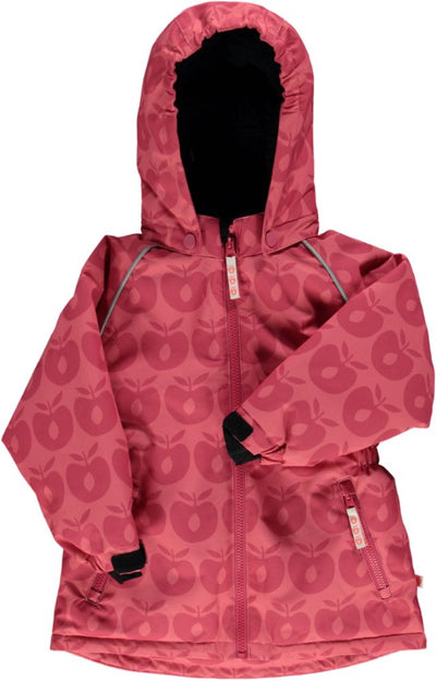 Winter jacket with apples