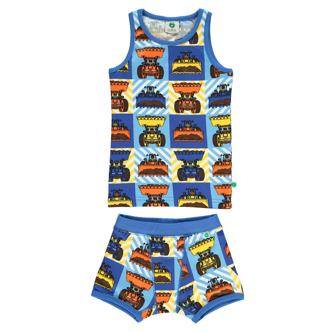 Underwear set with excavators
