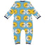 Long-sleeved jumpsuit with sun and moon