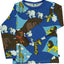 Long-sleeved blouse with zoo animals