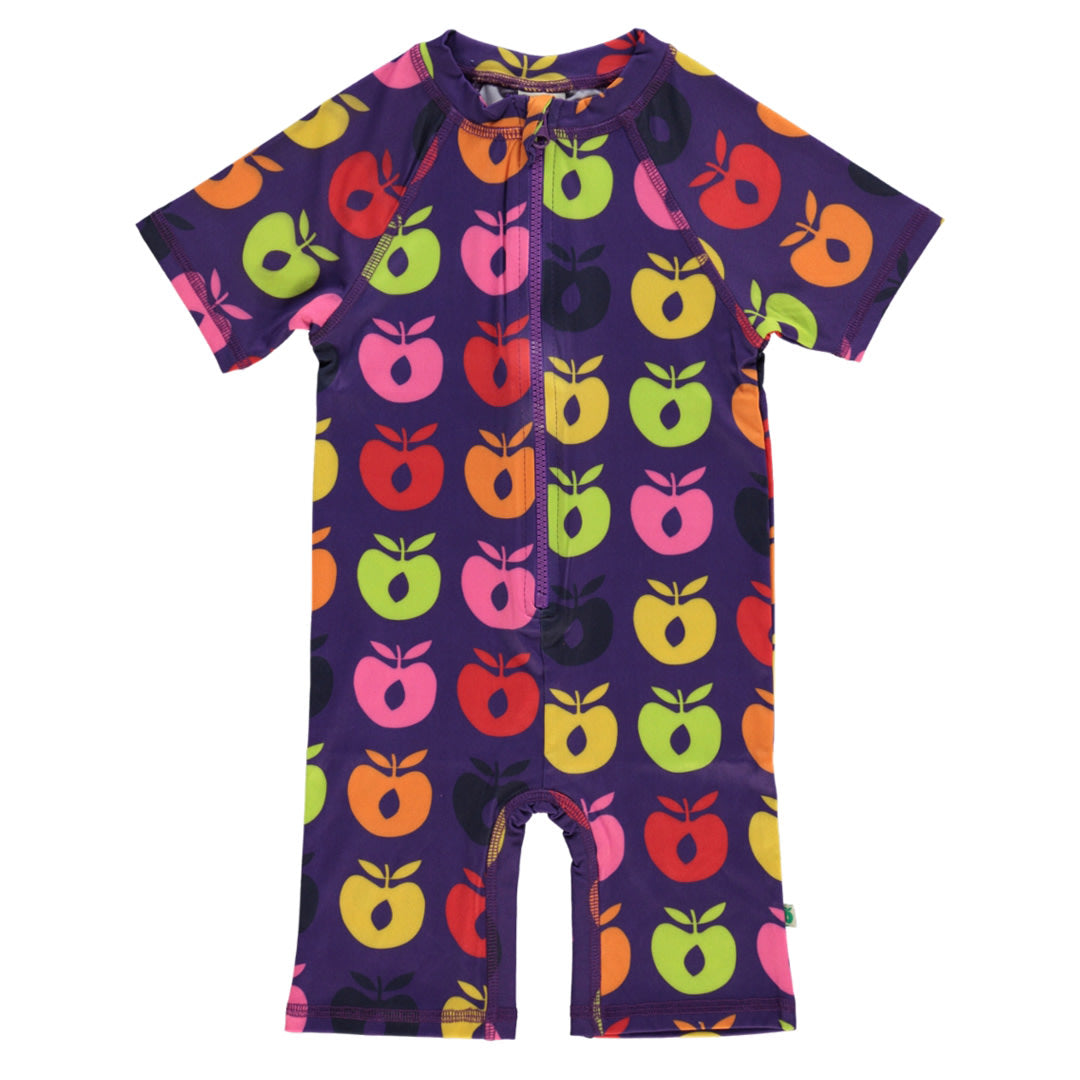 UV50 swimsuit with retro apples