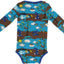 Long-sleeved bodysuit with autumn landscape