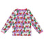 Long-sleeved blouse with birds