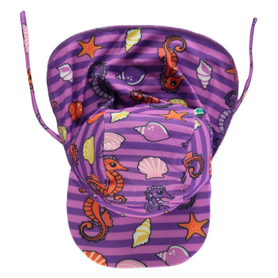 UV50 sun hat with seahorses