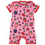 Short-sleeved jumpsuit with berries