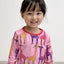 Long-sleeved blouse with giraffes