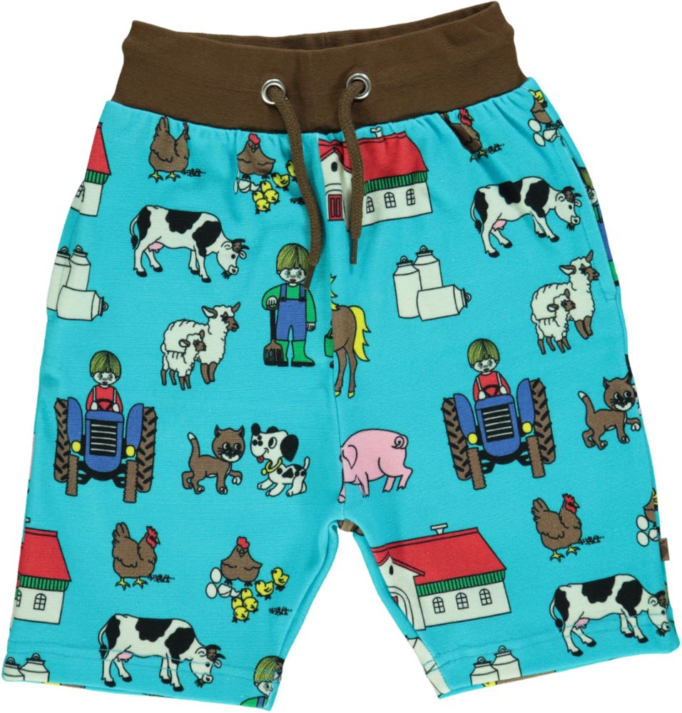 Shorts with Farm Print
