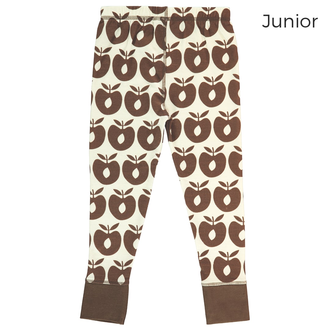Wool blend leggings with apples