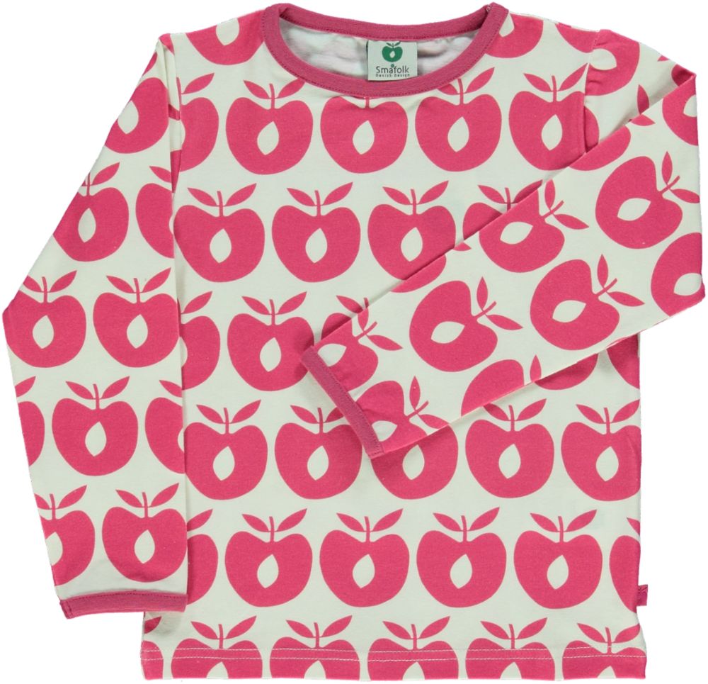 Long-sleeved t-shirt with apples