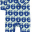 Long-sleeved all-in-one with retro apples