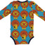 Long-sleeved bodysuit with lions