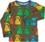 Long-sleeved blouse with cats