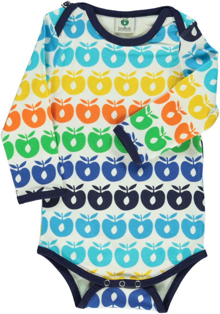 Long-sleeved body with mini apples