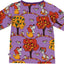 Long-sleeved blouse with forest landscape