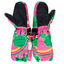 Mittens with rainbows