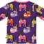 Long-sleeved blouse with horses
