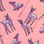 Long-sleeved blouse with deer