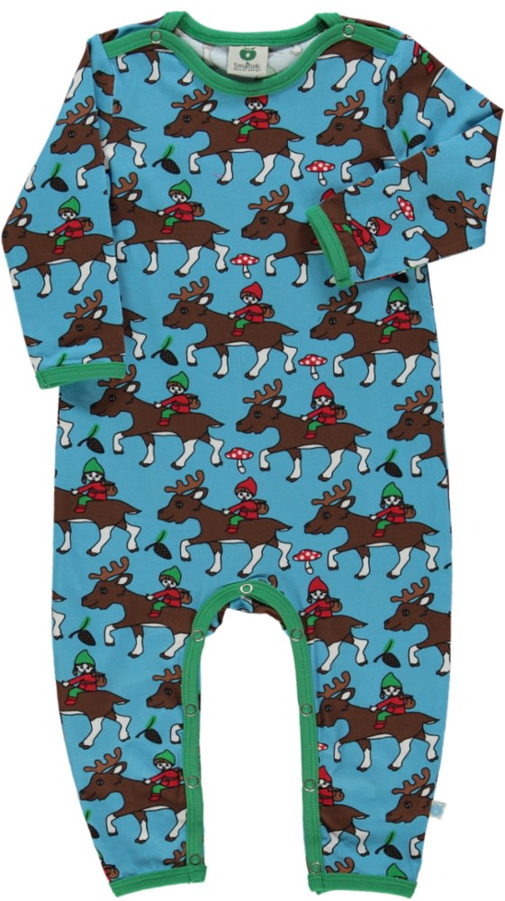 Long-sleeved all-in-one with reindeer