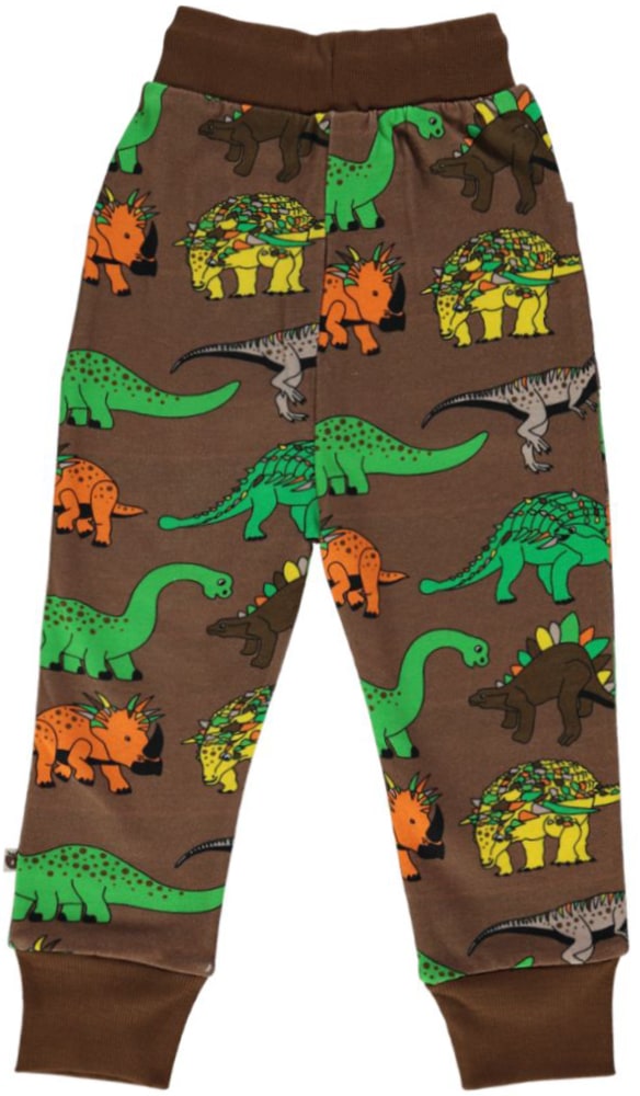 Sweatpants with kangaroo pocket and dinosaur print