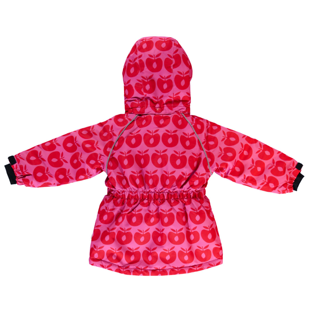 Winter jacket with apples