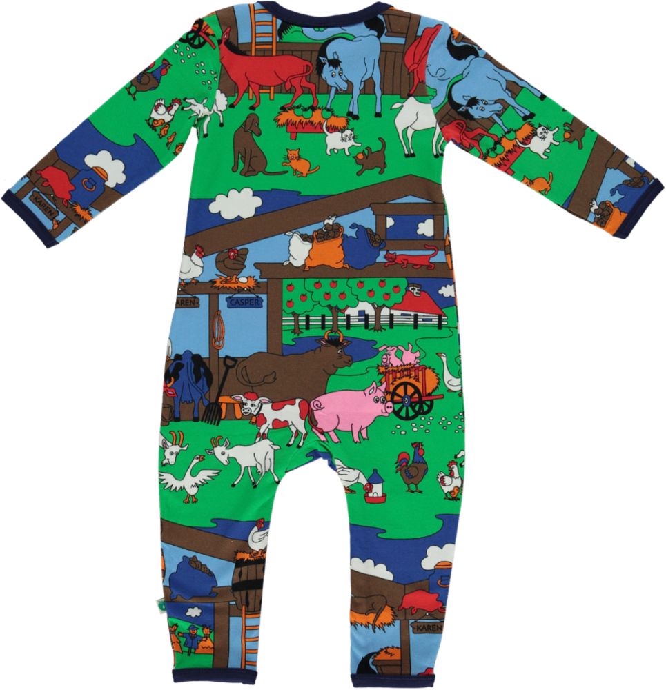 Long-sleeved all-in-one farm animals