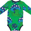 Long-sleeved bodysuit frogs and snails