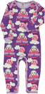 Long-sleeved babygrow with baby in cradle