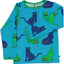 Long-sleeved blouse with snow leopards