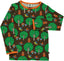 Long-sleeved top with apple trees