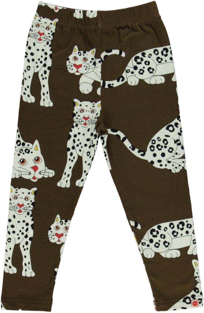 Snow leopard print leggings